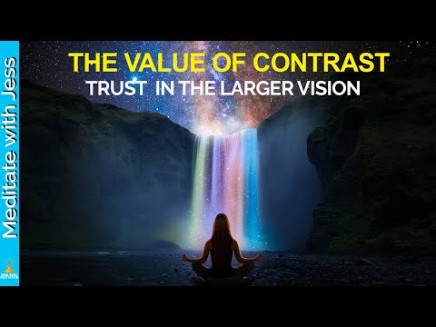 The Value Of Contrast.  Find Your CENTER. Everything IS working out for you.