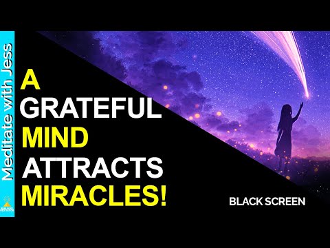 Attract Miracles | Gratitude Affirmations | I Am Affirmations While Your Sleep~Dark Screen Sleep