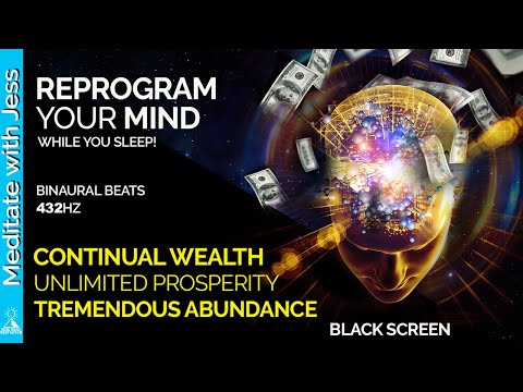 I AM Affirmations for Abundance,Wealth & Prosperity. REPROGRAMMING WHILE YOU SLEEP432Hz Black screen