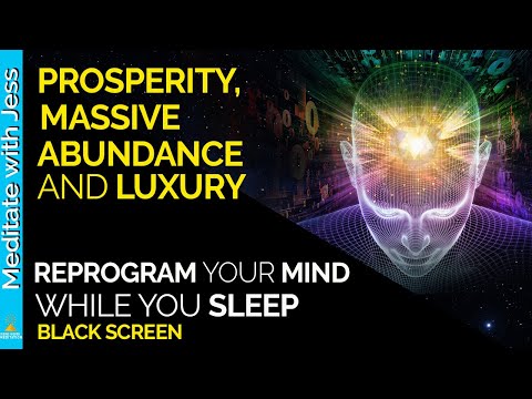 I AM Prosperous & Abundant Affirmations~WEALTH While You Sleep! Reprogram Your Mind~Black Screen