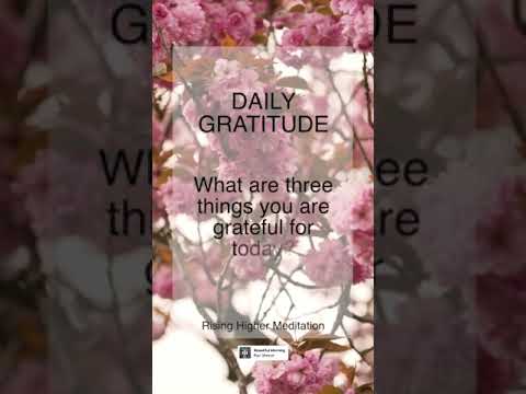 The Miracle of Gratitude | Daily Gratitude | What are three things you are grateful for? | Shorts