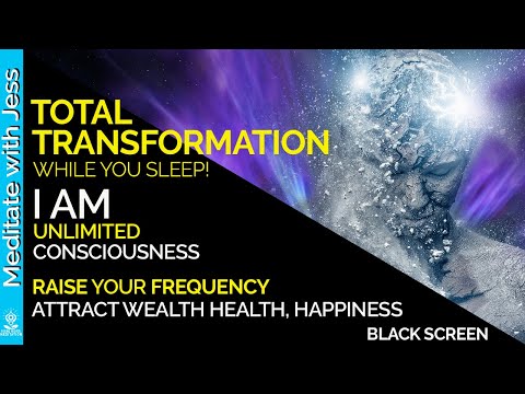 BLACK SCREEN Positive Affirmations REPROGRAM WHILE YOU SLEEP Raise Your Consciousness, Health Wealth