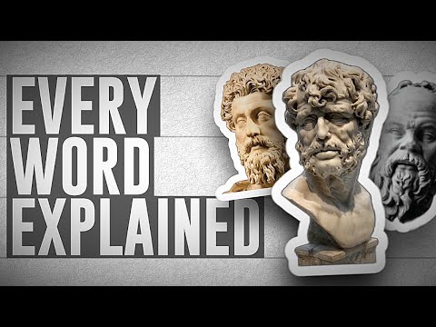 Stoic Glossary - All Words & Concepts In Stoicism Explained (Quick + Easy)